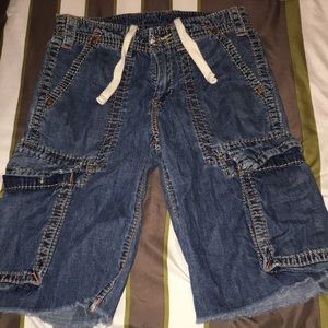 True religion cargo shorts
